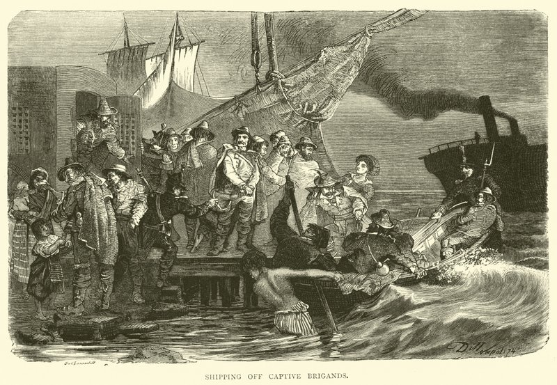 Shipping off Captive Brigands by English School