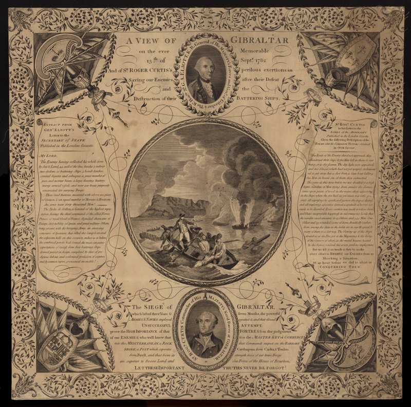 Siege of Gibraltar, 1779-1783 by English School