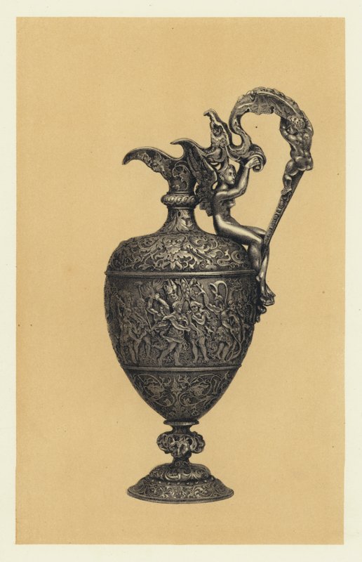 Silver Ewer, Executed in Repousse by Vechte for Messrs Hunt and Roskell by English School
