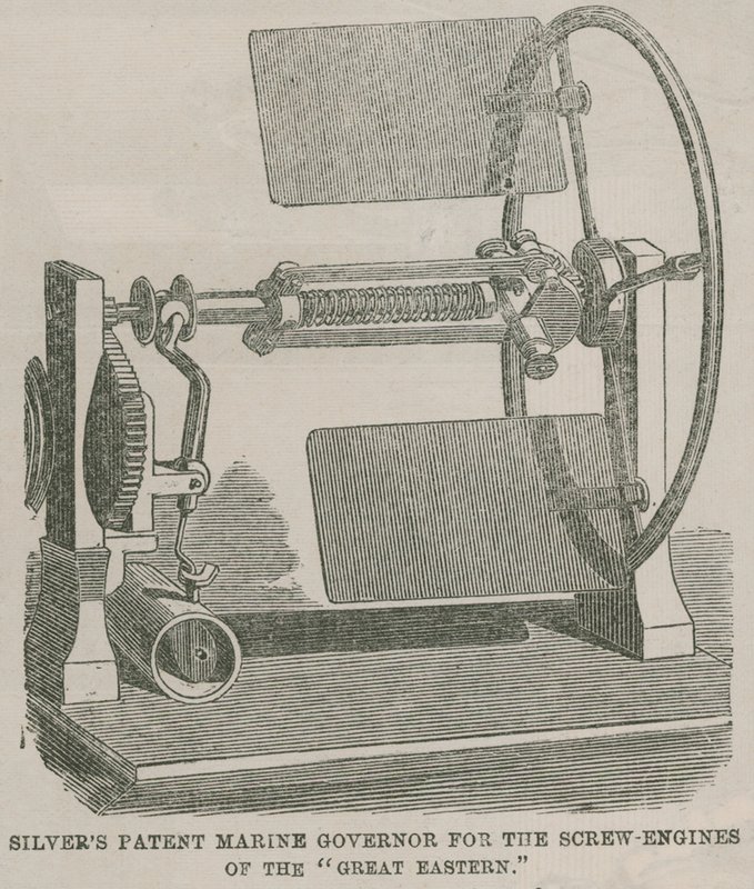 Silvers patent marine governor for the screw engines of the Great Eastern by English School