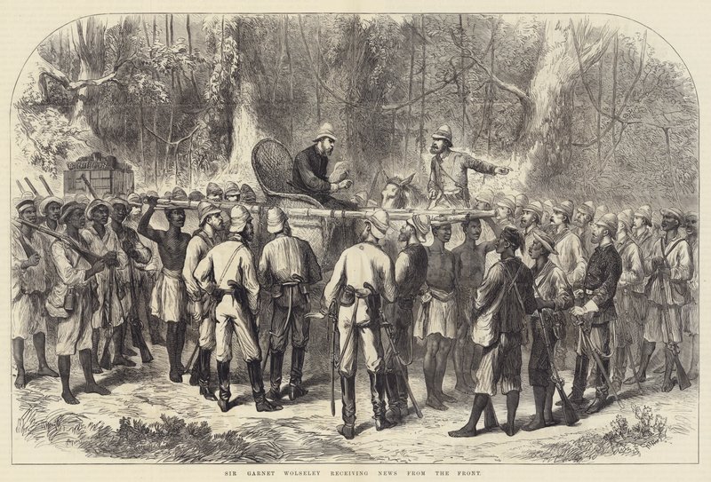 Sir Garnet Wolseley receiving News from the Front by English School