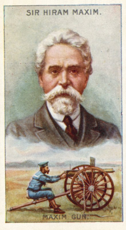 Sir Hiram Maxim, Maxim Gun by English School