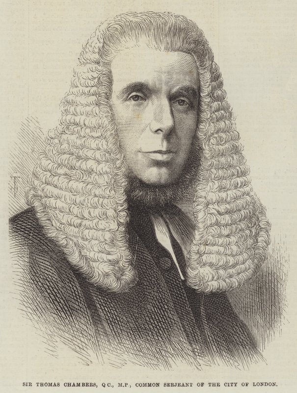 Sir Thomas Chambers, QC, MP, Common Serjeant of the City of London by English School