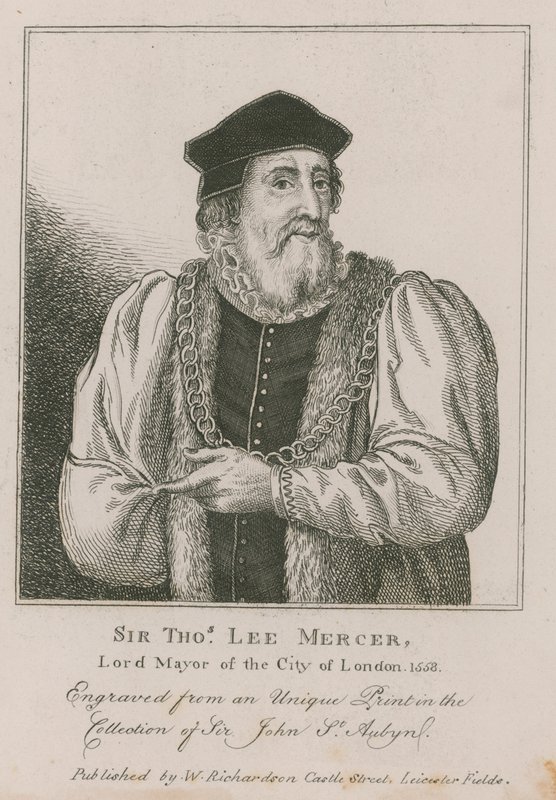 Sir Thomas Leigh, Mercer, Lord Mayor of London 1558 by English School