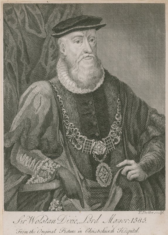 Sir Wolstan Dixie, Lord Mayor of London, 1585 by English School