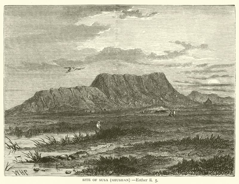 Site of Susa (Shushan), Esther, ii, 5 by English School