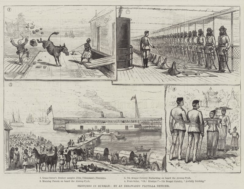 Sketches in Burmah by English School