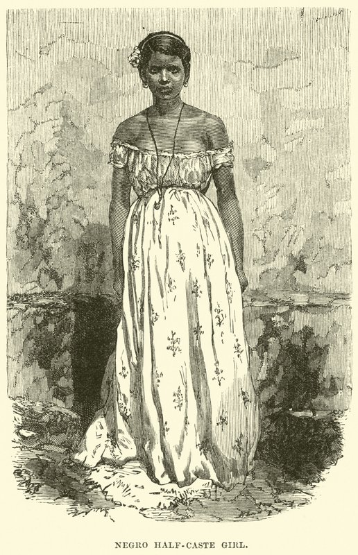 Slave half-caste girl by English School