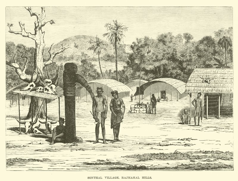 Sonthal Village, Rajmahal Hills by English School