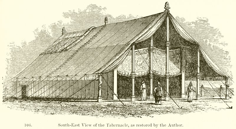 South-East View of the Tabernacle, as Restored by the Author by English School