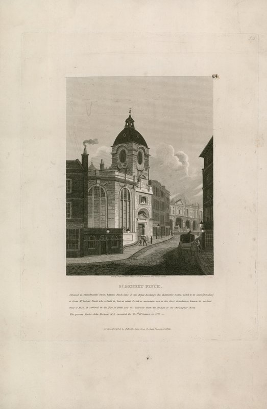 St Bennet Fink, Threadneedle Street, London by English School