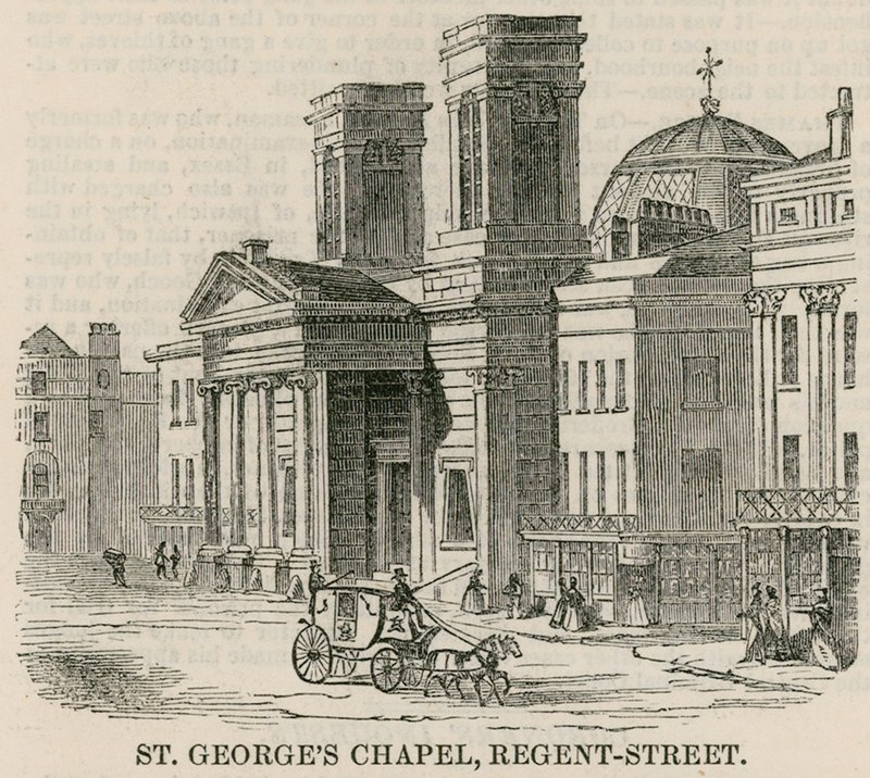 St Georges Chapel, Regent Street, London by English School