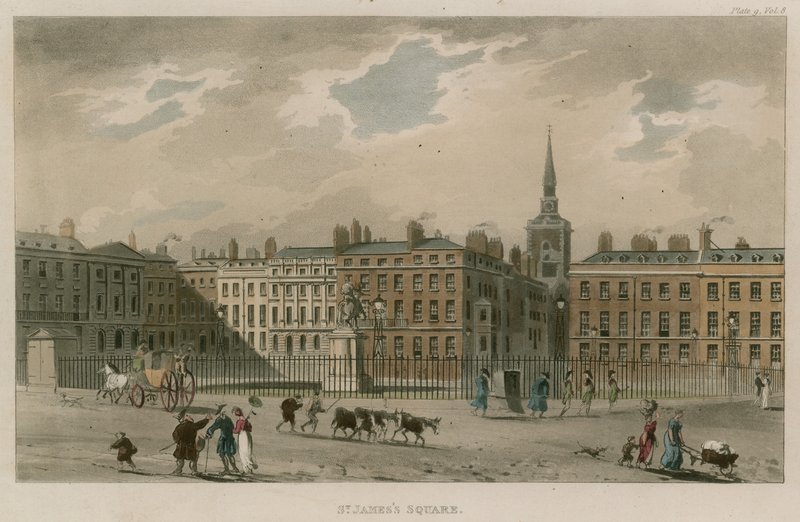 St Jamess Square, London by English School