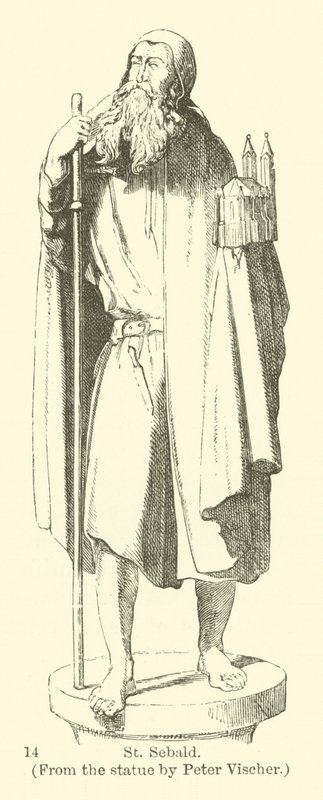 St. Sebald, from the Statue by Peter Vischer by English School