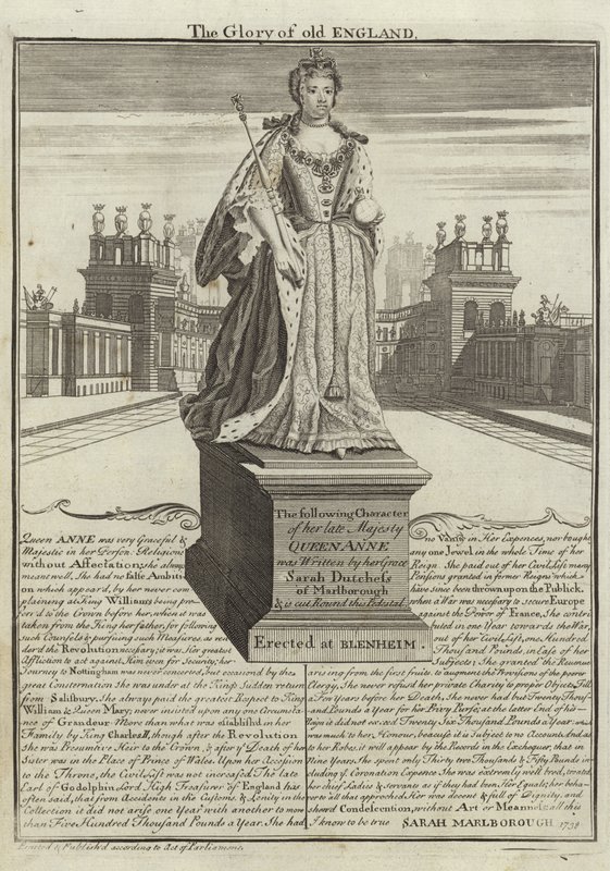 Statue of Anne, Queen of Great Britain by English School