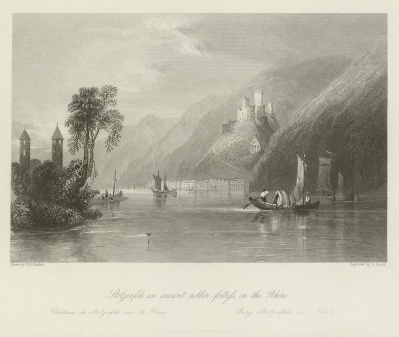 Stolzenfels, an Ancient Robber-Fortress on the Rhine by English School