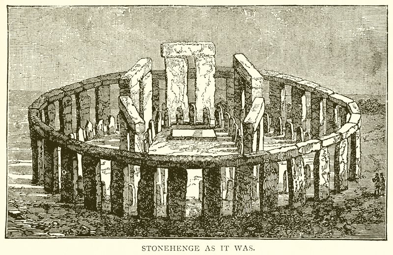Stonehenge as it was by English School