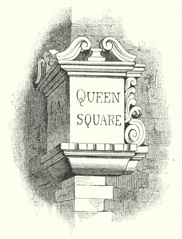 Tablets for Street-Corners, Queen Square by English School