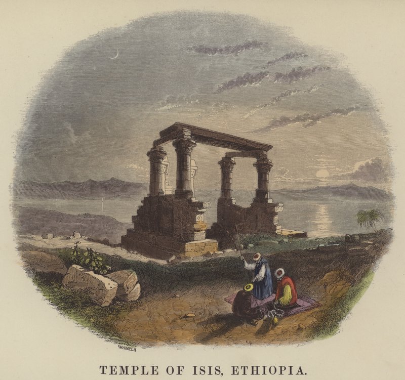 Temple of Isis, Ethiopia by English School