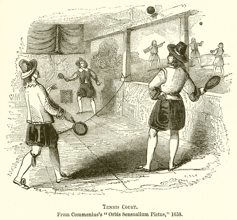 Tennis Court by English School