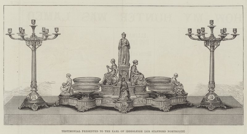 Testimonial presented to the Earl of Iddesleigh (Sir Stafford Northcote) by English School