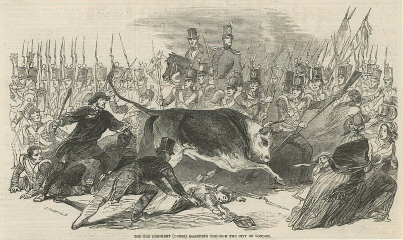 The 3rd Regiment (Buffs) Marching Through the City of London by English School