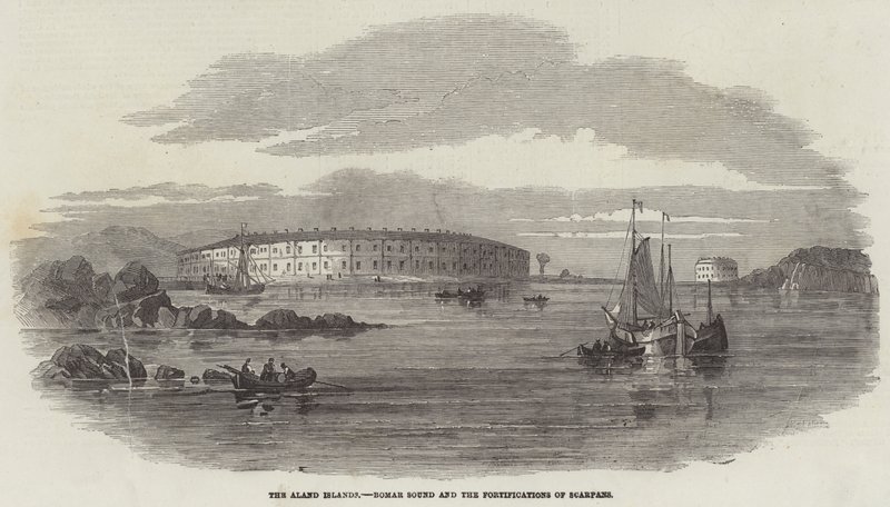 The Aland Islands, Bomar Sound and the Fortifications of Scarpans by English School