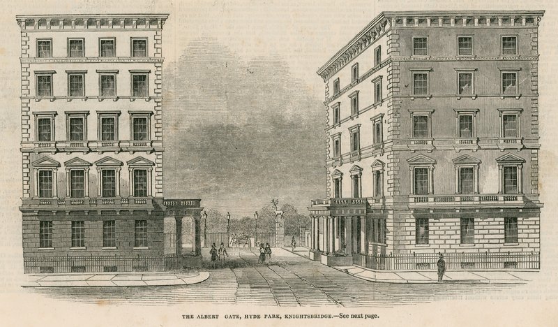 The Albert Gate, Hyde Park, Knightsbridge by English School