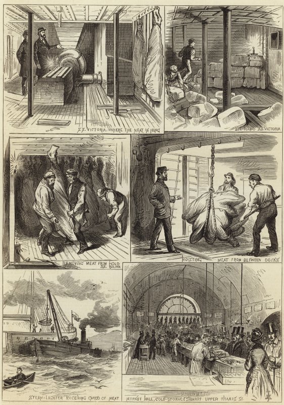 The American Fresh Meat Trade of Glasgow and London by English School