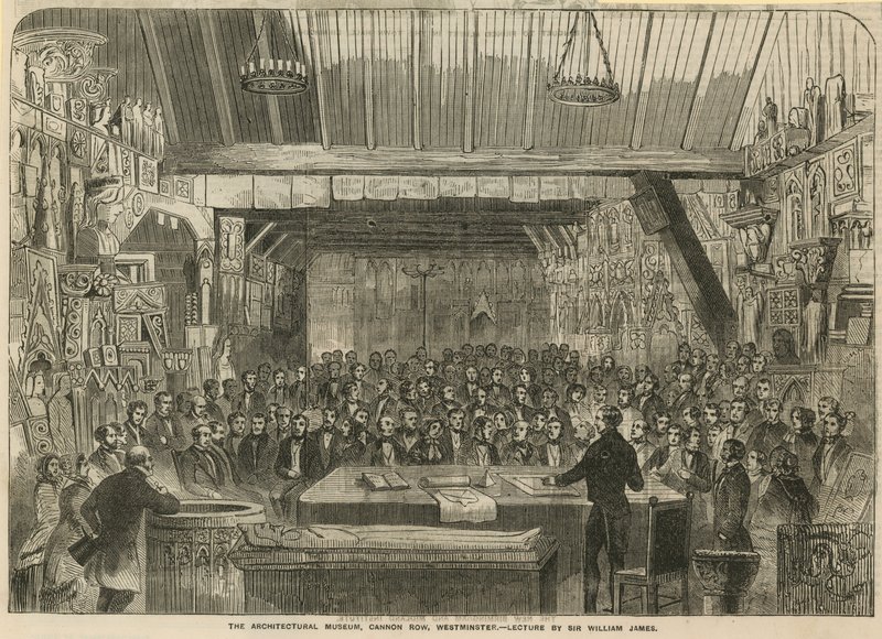 The Architectural Museum, Cannon Row, Westminster - Lecture by Sir William James by English School