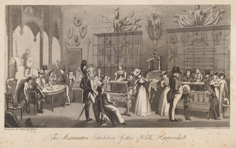 The Automaton Exhibition, Gothic Hall, Haymarket by English School