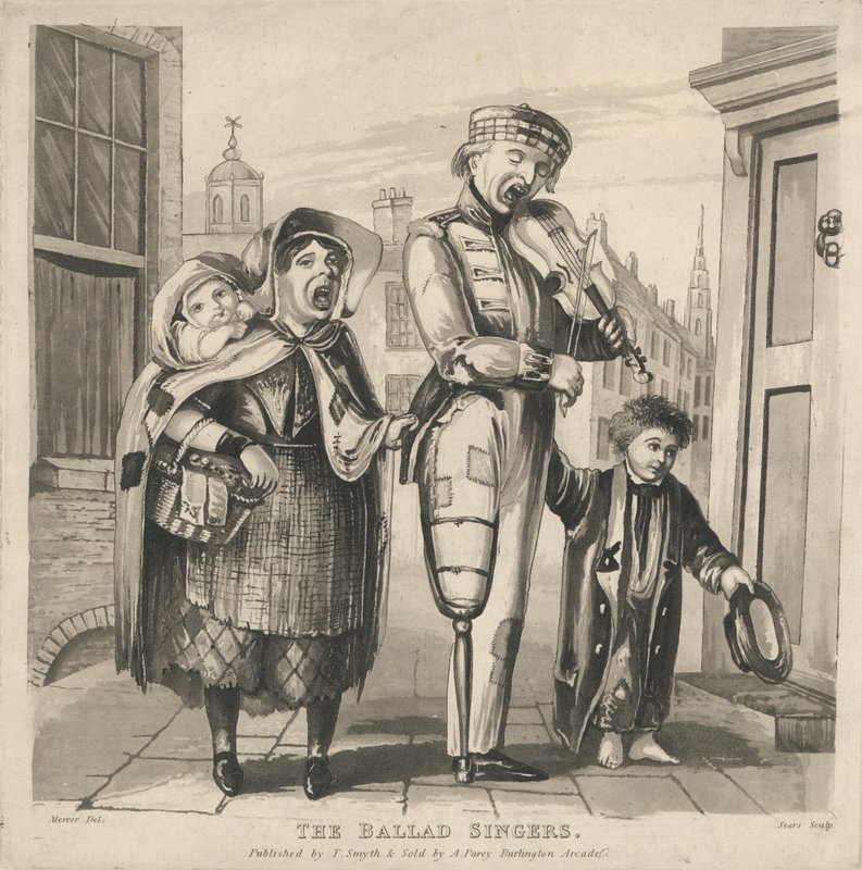 The Ballad Singers by English School