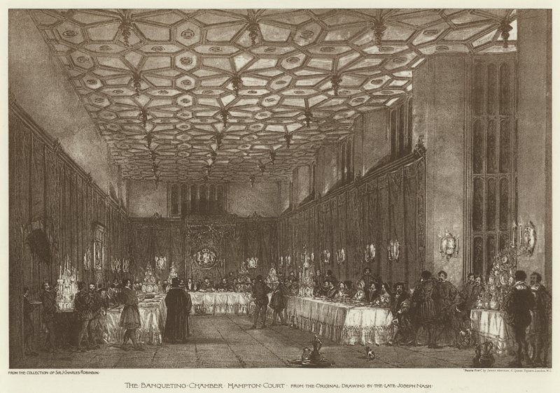 The Banqueting Chamber, Hampton Court by English School