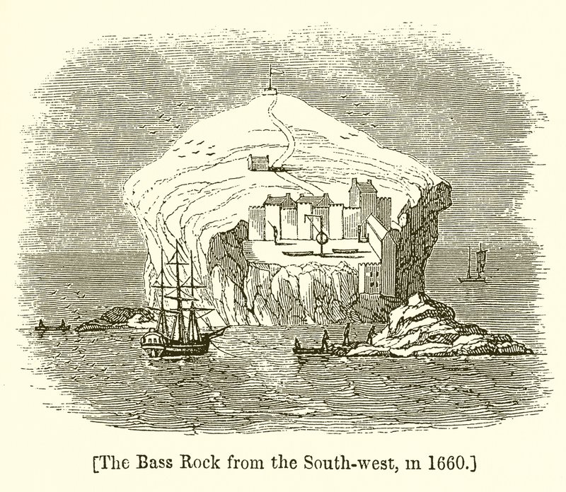 The Bass Rock from the South-West, in 1660 by English School