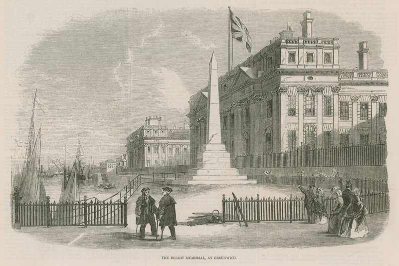 The Bellot Memorial at Greenwich, London by English School