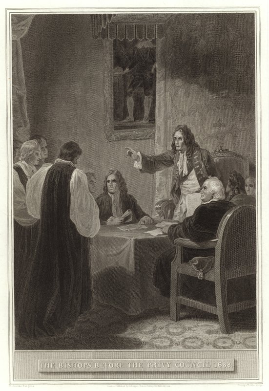 The Bishops Before the Privy Council 1688 by English School