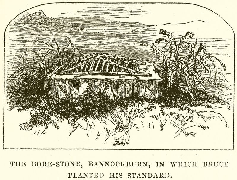The Bore-Stone, Bannockburn, in Which Bruce Planted His Standard by English School