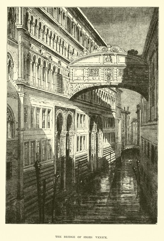 The Bridge of Sighs, Venice by English School