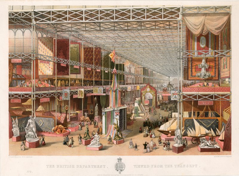 The British Department, Viewed from the Transept, Great Exhibition, 1851 by English School