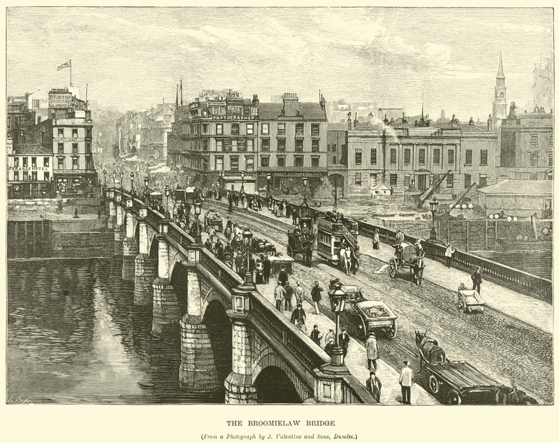 The Broomielaw Bridge by English School