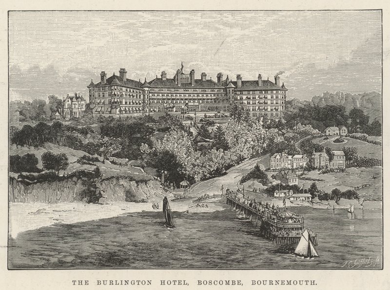 The Burlington Hotel, Boscombe, Bournemouth by English School