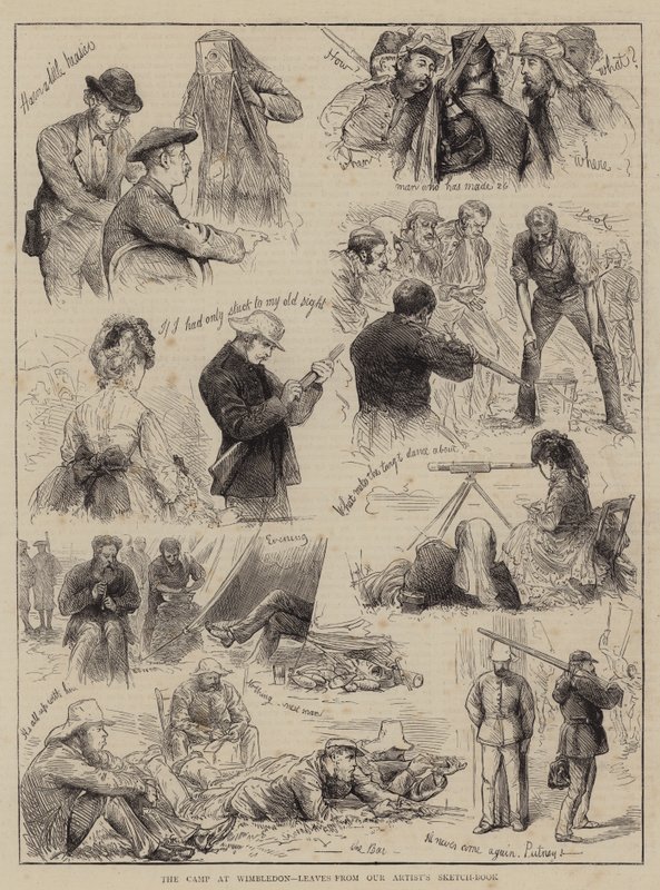The Camp at Wimbledon, Leaves from our Artist