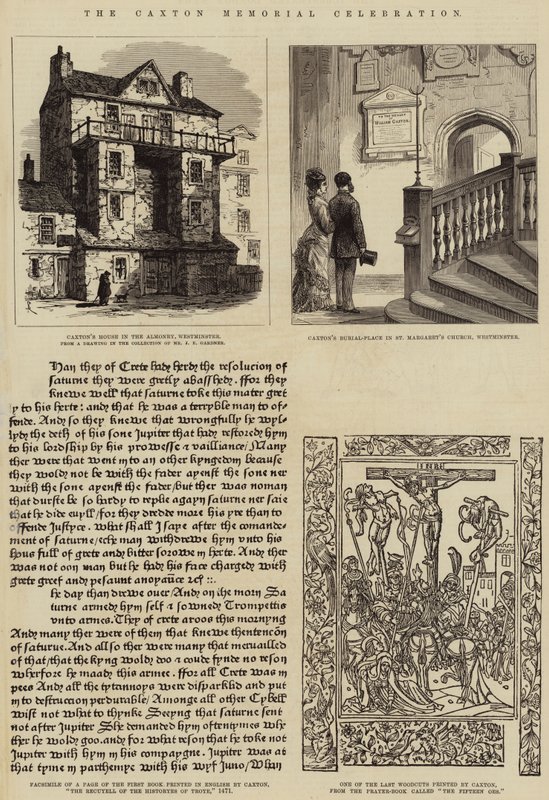 The Caxton Memorial Celebration (engraving) by English School