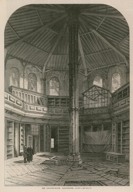 The Chapter House in Westminster Abbey by English School