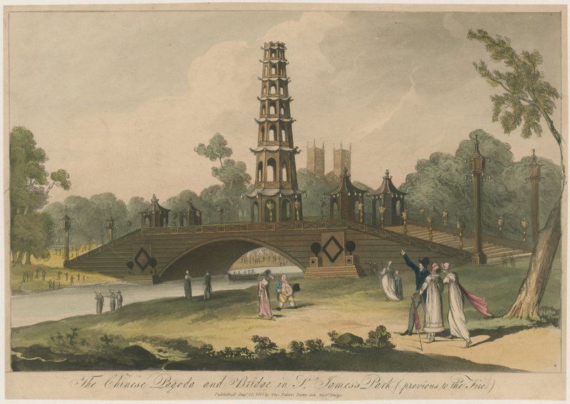 The Chinese Pagoda and Bridge in St. James