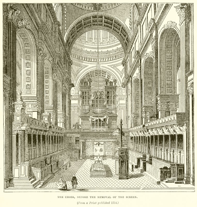 The Choir, before the Removal of the Screen by English School