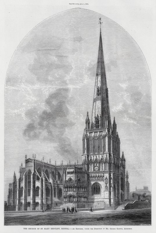 The Church of St Mary Redcliff, Bristol by English School