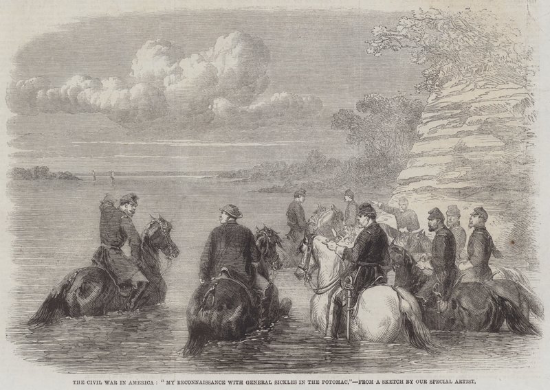 The Civil War in America, "My Reconnaissance with General Sickles in the Potomac" by English School