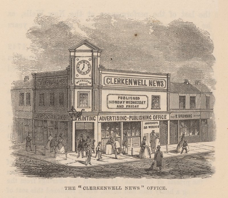 The Clerkenwell News Office, Clerkenwell, London by English School