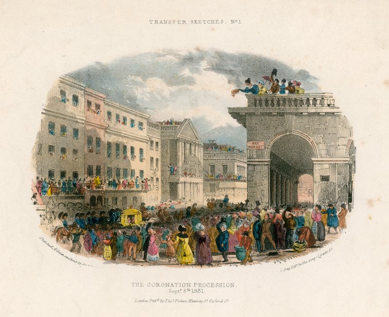 The Coronation Procession, 8 September 1831 by English School
